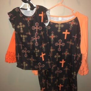 Mommy & Me - Crosses Set Adult 2X, Girls 3/4T